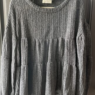 Charcoal Tiered Baby Doll Top