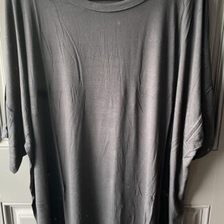 Black Rayon Dolman Half Sleeve Top