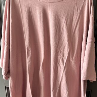 Light Rose Drop Shoulder Boyfriend Top
