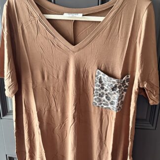Luxe Rayon Leopard Pocket Top