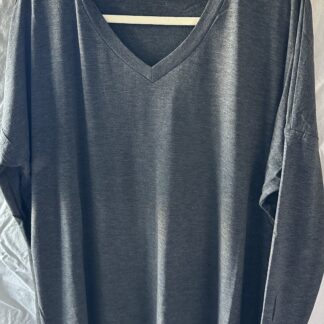 Charcoal Dolman Sleeve High Low Top
