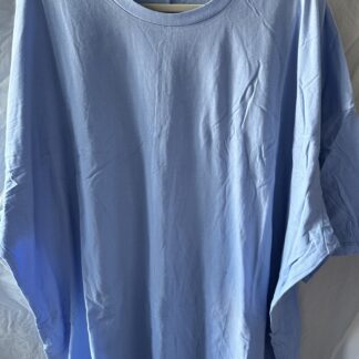 Cream Blue Drop Shoulder Boyfriend Top