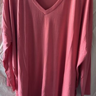 Desert Rose Dolman Sleeve High Low Top