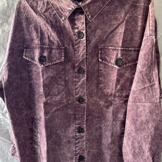 Eggplant Woven Vintage Washed Shacket