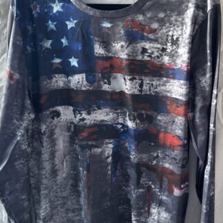 Faded Flag Print Shirt