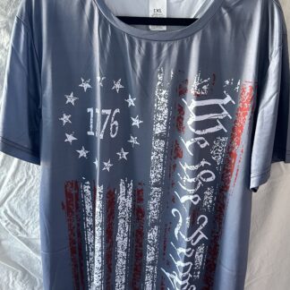 Gray Independence Day Retro Shirt