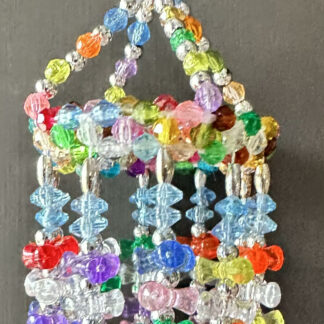 Beaded Multi Color Bird Cage