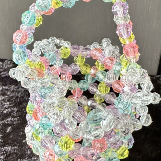 Beaded Pastel Basket
