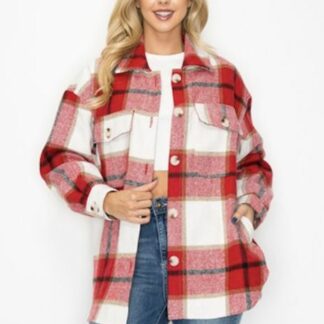 Red Checker Shacket